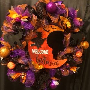 Spooky 👻 Halloween 🎃 Deco mesh wreath